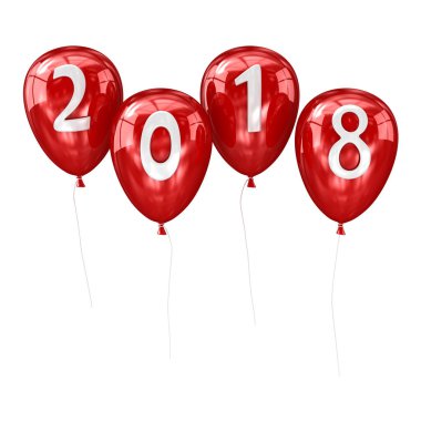 Yeni yıl 2018 balon