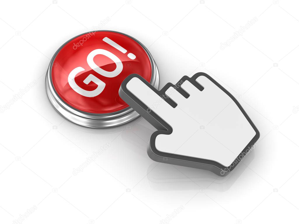 Go button with hand cursor