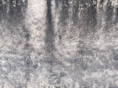 Eski kirli doku, gri beton duvar