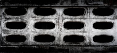 Desen tuğla blok. Sivrisinek tel ekran