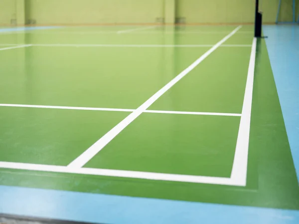 Cancha de bádminton interior, enfoque selectivo —  Fotos de Stock