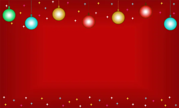 Krásné Červené Vánoční Pozadí — Stockový vektor