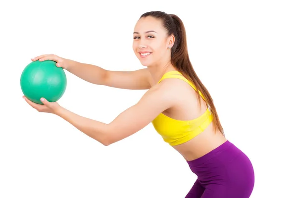 Young girl with ball — Stock Photo, Image