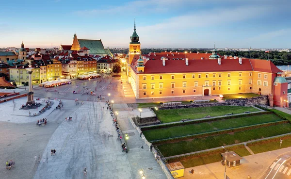 Βαρσοβία πόλη στην Ανατολή του ηλίου, Πολωνία — Φωτογραφία Αρχείου