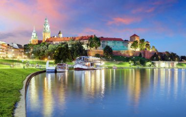 Krakow, Polonya bir gece