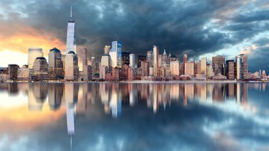New York skyline gündoğumu