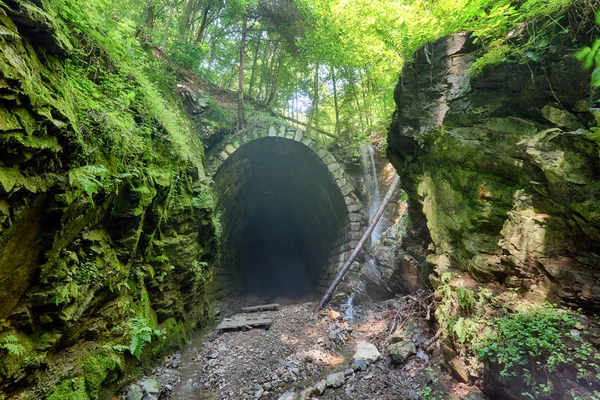 Yeraltı şarap mahzeninde terk edilmiş eski bir tünel. — Stok fotoğraf