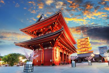 Tokyo - Sensoji-ji, Japonya Asakusa Tapınağı