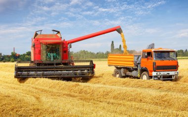 traktör, hasat ve hasat makine