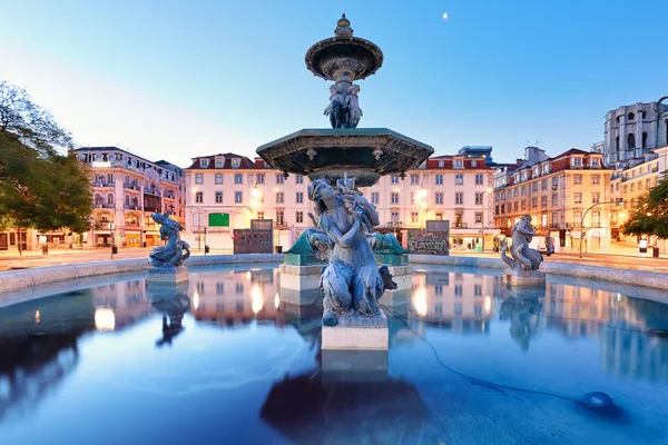 Lisboa, Portugal na Praça do Rossio — Fotografia de Stock