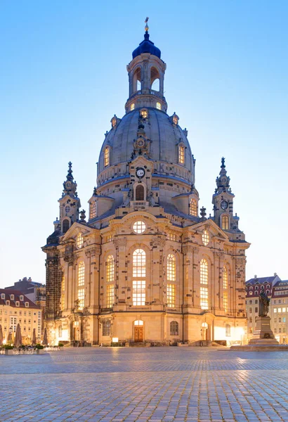 Frauenkirche Katedrali Dresden, Almanya — Stok fotoğraf