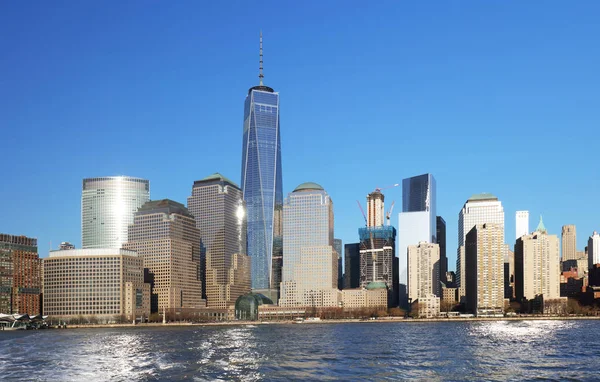 Вид на Манхэттен, Нью-Йорк — стоковое фото
