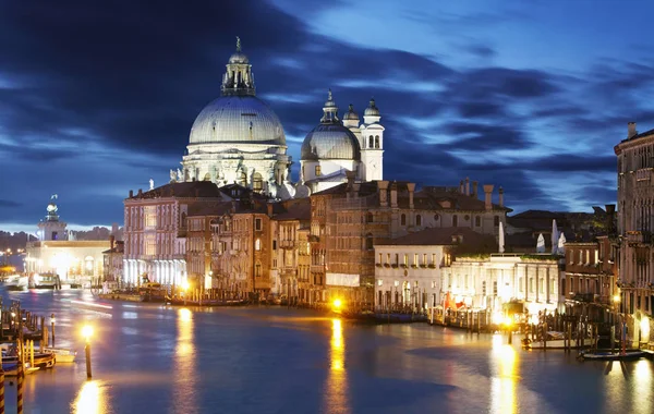 Gran Canal por la noche, Venecia —  Fotos de Stock