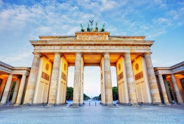 Brandenburg in berlin, hauptstadt von deutschland — Stockfoto