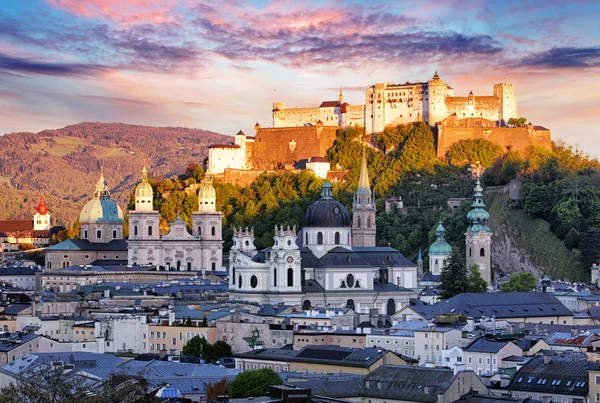 Zamek w Salzburg, austria — Zdjęcie stockowe