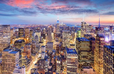 New York şehrinin silueti, ABD