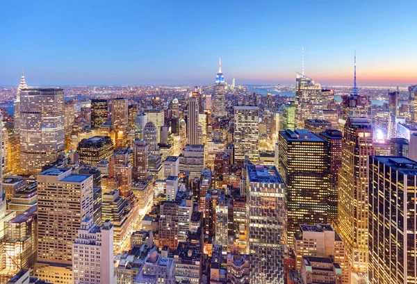 New York'un Midtown muhteşem güneşler, Empire State Binası ile