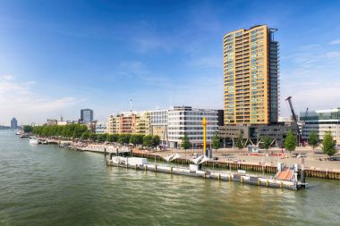 Rotterdam manzarası, Hollanda.