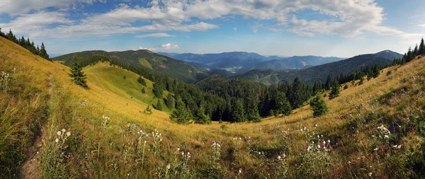 Panorama de la montaña, Velka Fatra, Smrekovica — Foto de Stock