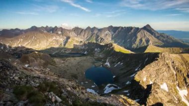 Zaman atlamalı Polonya Tatras Zakopane yakınındaki yazında, dağ landcape