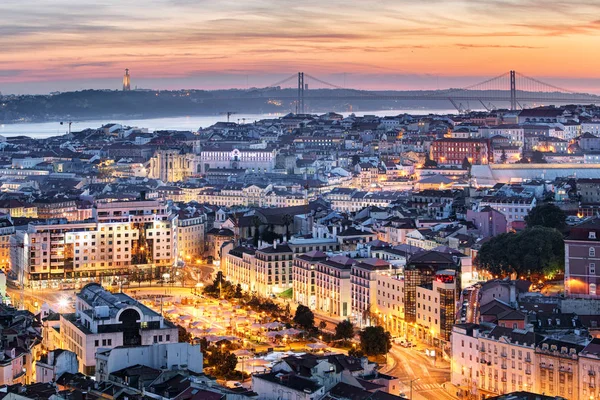 Panorama de Lisboa, Portugal — Fotografia de Stock