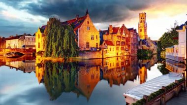 Belçika - Brugge - zaman atlamalı geceleri