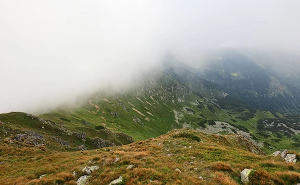 Гора в хмарах, низькі Татри — стокове фото