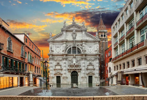 Igreja de San Moise em Veneza, Itália — Fotografia de Stock