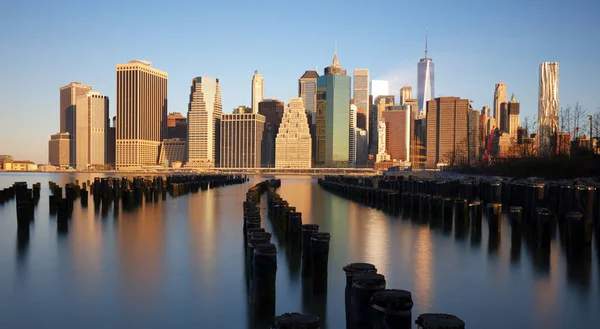 New york city skyline, сша — стоковое фото