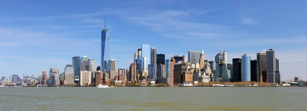 Панорама нижнего центра Нью-Йорка и небоскребы — стоковое фото