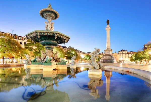 Rossio Platz in Lissabon Portugal — Stockfoto