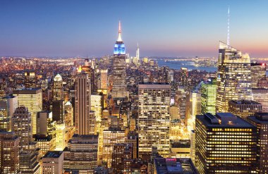 Gece, Manhattan, ABD New York şehir