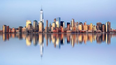 Manhattan manzarası, gece New York şehir