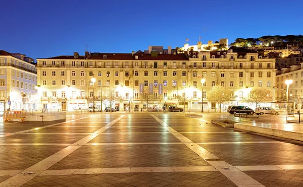 Lisbon, Portekiz - 19 Şubat 2017: Praça da Figueira (Eng — Stok fotoğraf