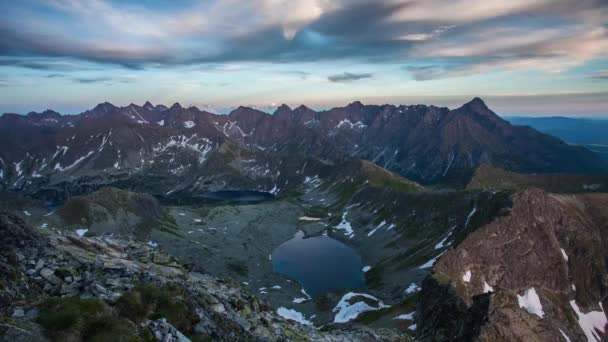 Mountain Landcape Sommaren Polen Tatrabergen Nära Zakopane Tidsinställd — Stockvideo