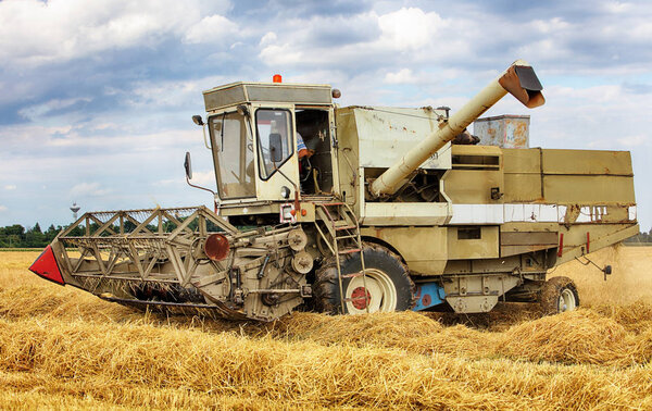 Old Combine Harvester