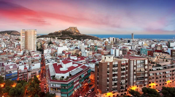 Alicante Sunset Spain — Stock Photo, Image