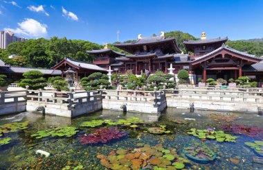 Chi lin rahibe manastırı, tang Hanedanı stil Tapınak, hong kong, Çin