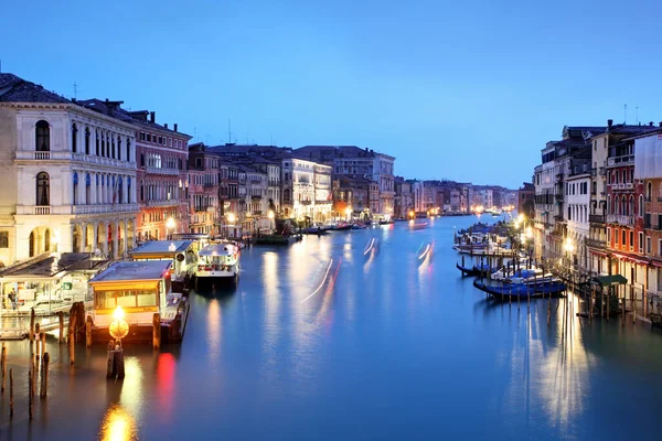 Venetië Canal Grande Vanaf Rialto Bridge — Stockfoto