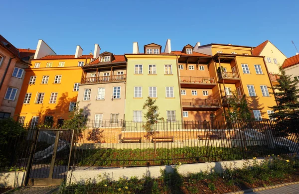Huizen Warschau Polen — Stockfoto