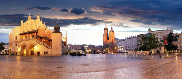 Geceleri Polonya Krakow — Stok fotoğraf