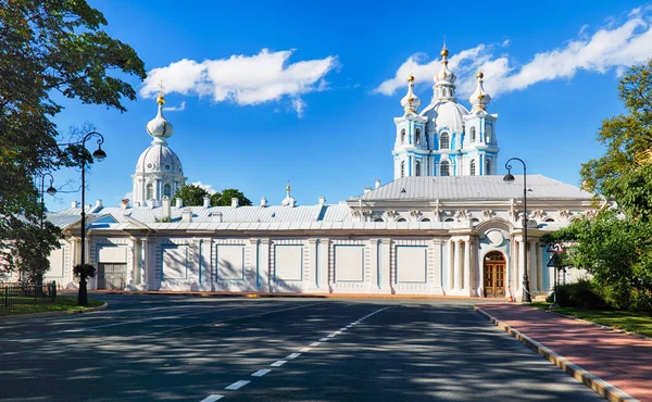 Petersburg Smolny Manastırı Rusya Yaz Günü Katedral — Stok fotoğraf