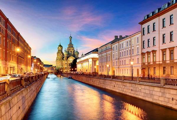 Frälsarens Kyrka Spillt Blod Sankt Petersburg Ryssland — Stockfoto