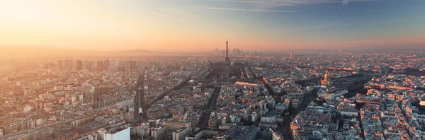 Eiffel Tower Paris Sunset Cityscape — Stock Photo, Image