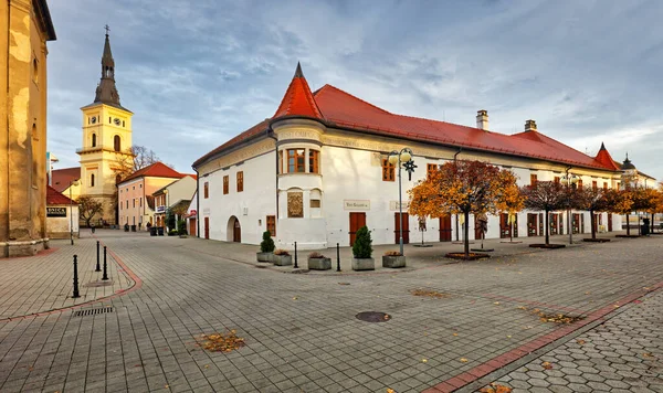 Slowakije Pezinok Dorp Bij Zonsopgang — Stockfoto