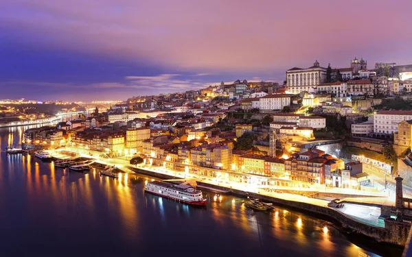 Porto Portekiz Douro Nehri Kıyısındaki Eski Kasabası Oporto Panoraması — Stok fotoğraf