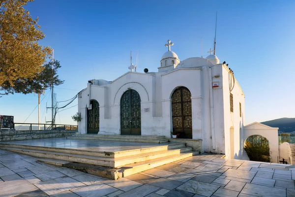 Kapel Saint George Top Van Lycabettus Berg Athene Griekenland — Stockfoto