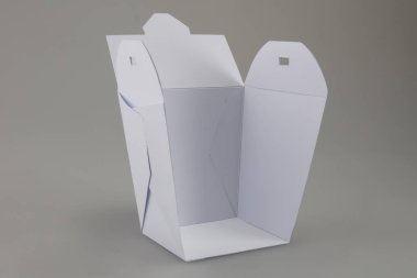 Mockup Wok kutusu bölümü içeriği göstermek için dışarı bir kesim ile