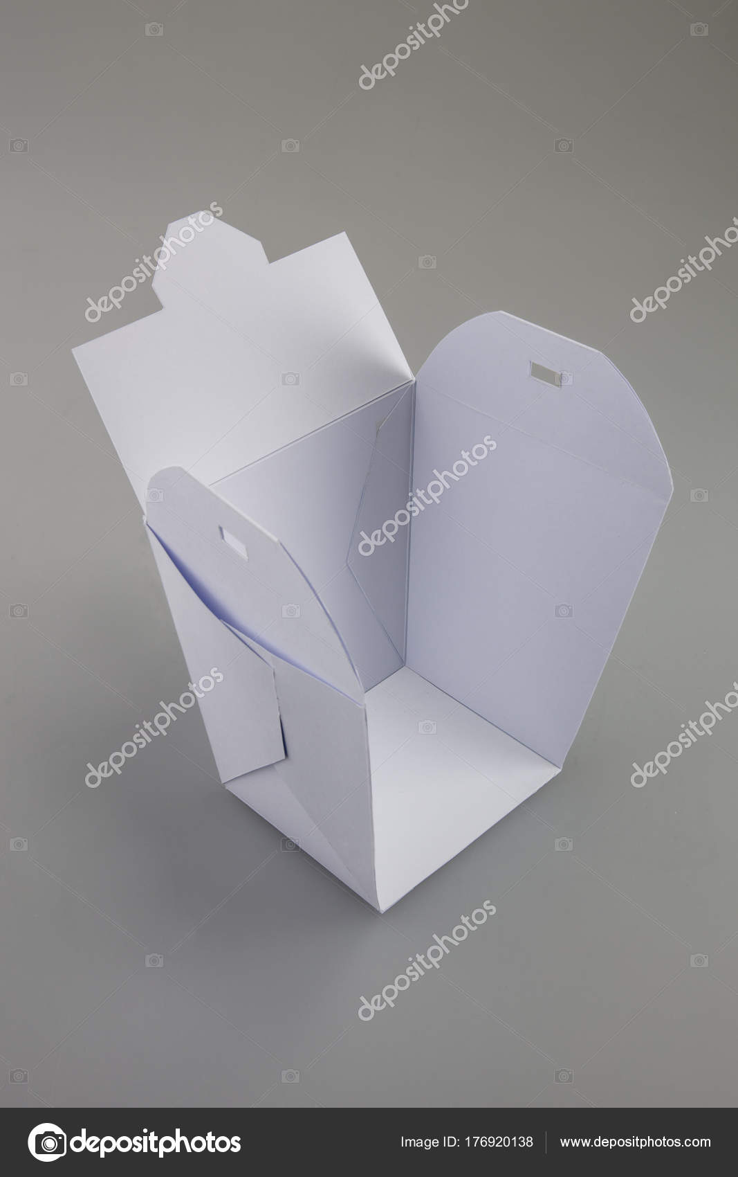 Download Mockup Wok Box Cut Out Part Show Contents Stock Photo Image By C Nechipas 176920138