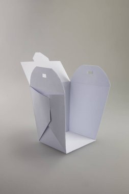 Mockup Wok kutusu bölümü içeriği göstermek için dışarı bir kesim ile